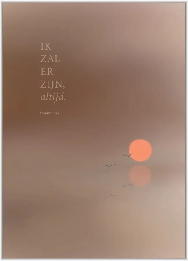 Poster A5: Ik zal er zijn, altijd