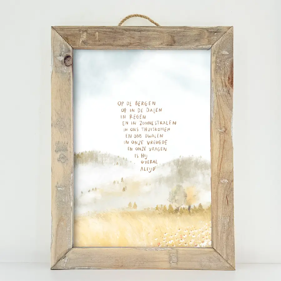 Schilderij: A3 Op de bergen