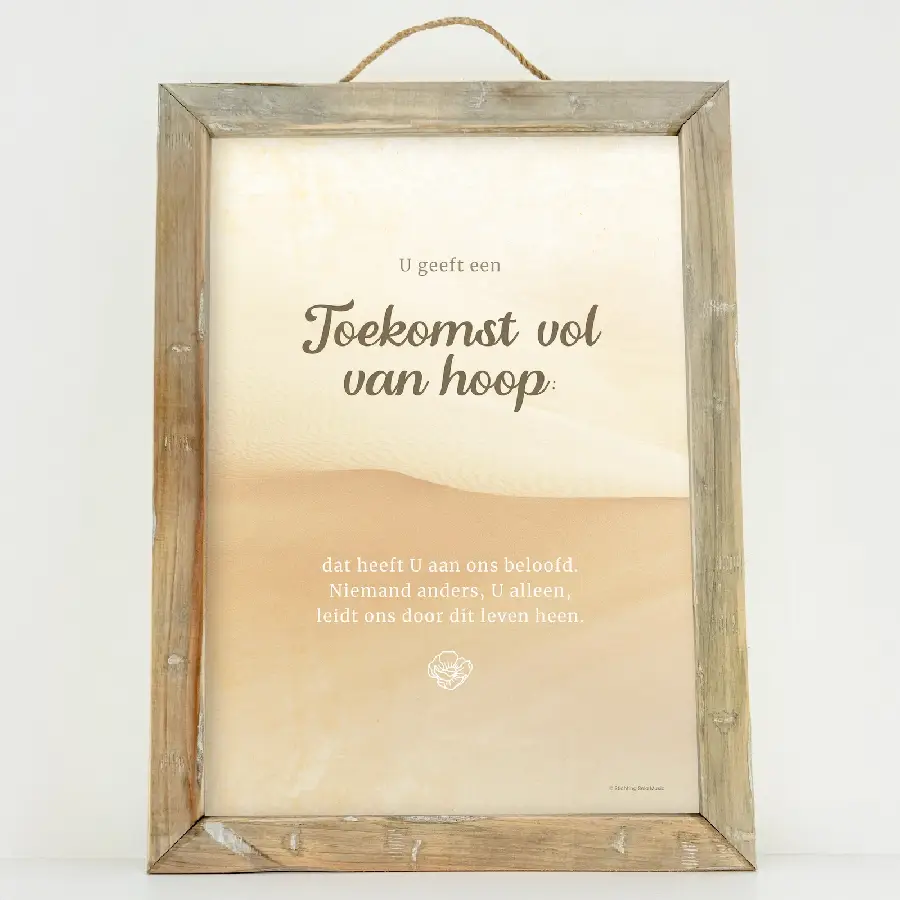 Schilderij A4 U geeft een toekomst