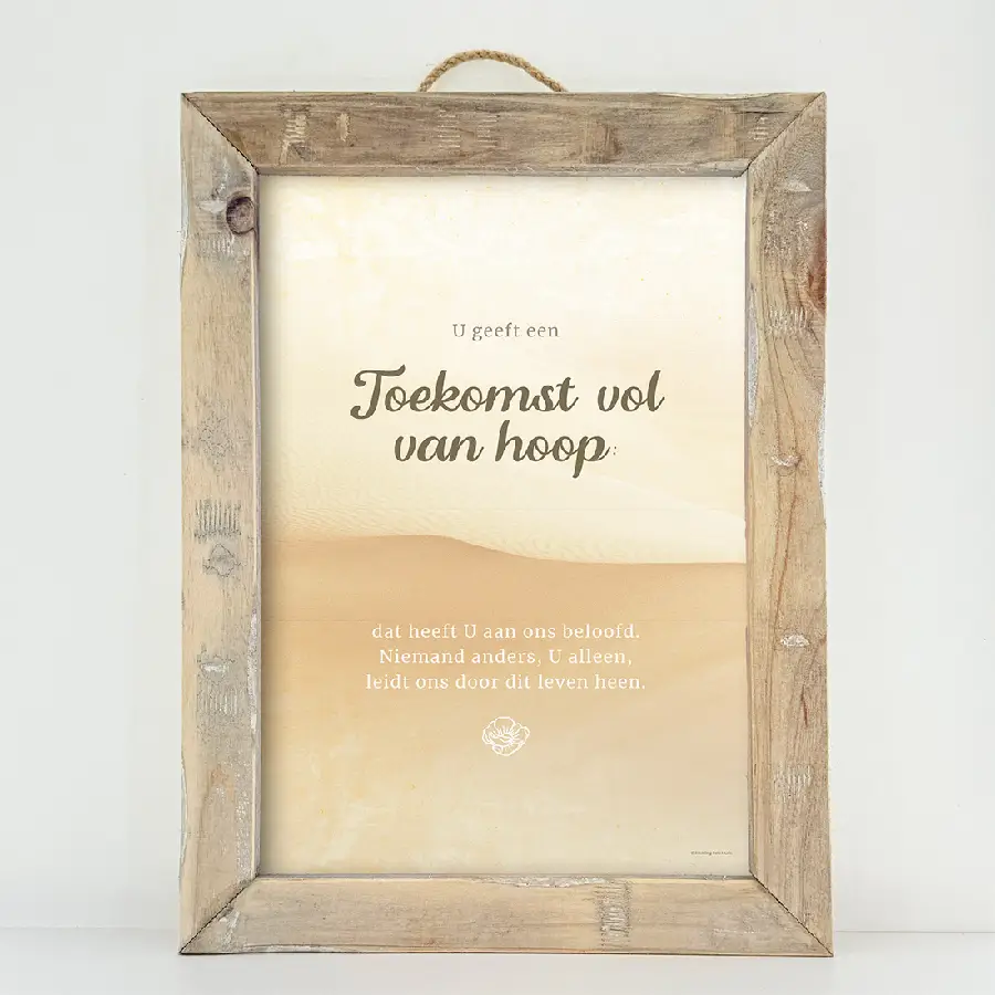 Schilderij A3: U geeft een toekomst