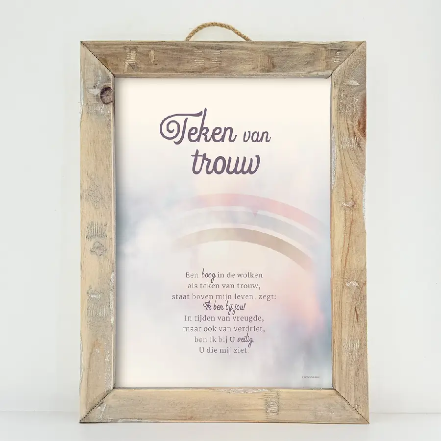 Schilderij; A3 teken van trouw