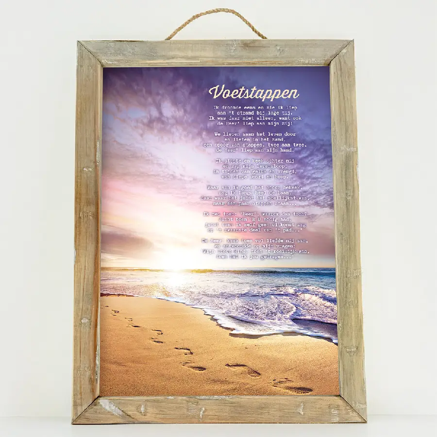 Schilderij: A4 Voetstappen