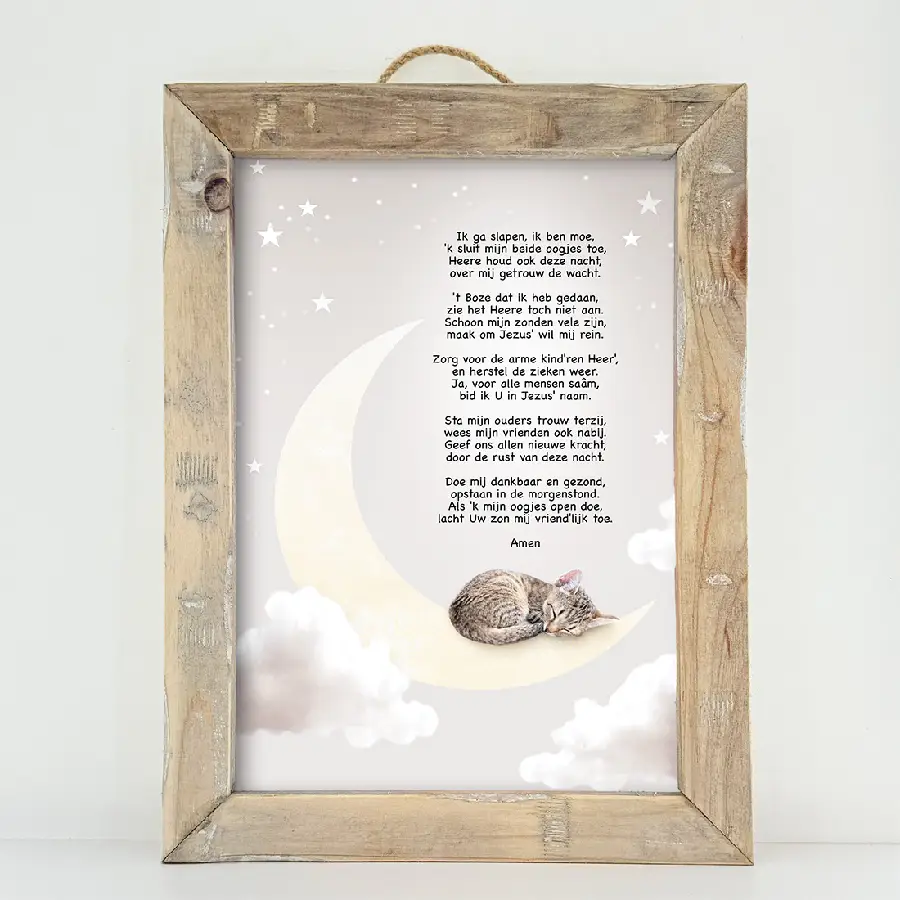 Schilderij: A3 Ik ga slapen (traditionee