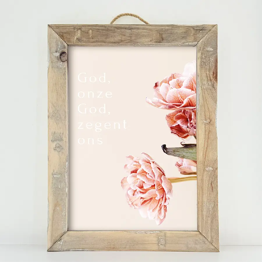 Schilderij: A3 God onze God