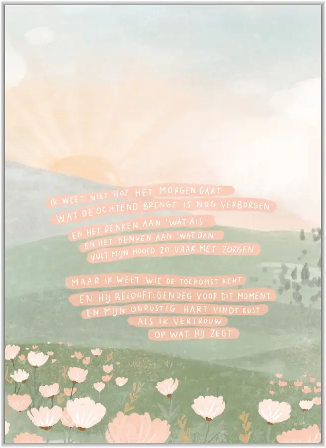 Poster A4: Ik weet niet hoe