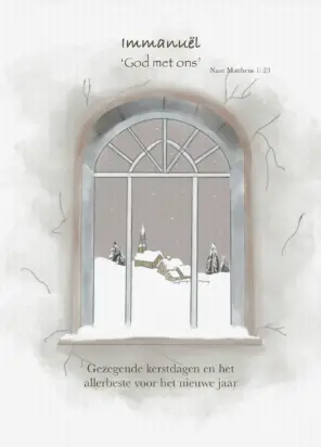Kaartje A7: Gez. Kerstdagen Immanuel