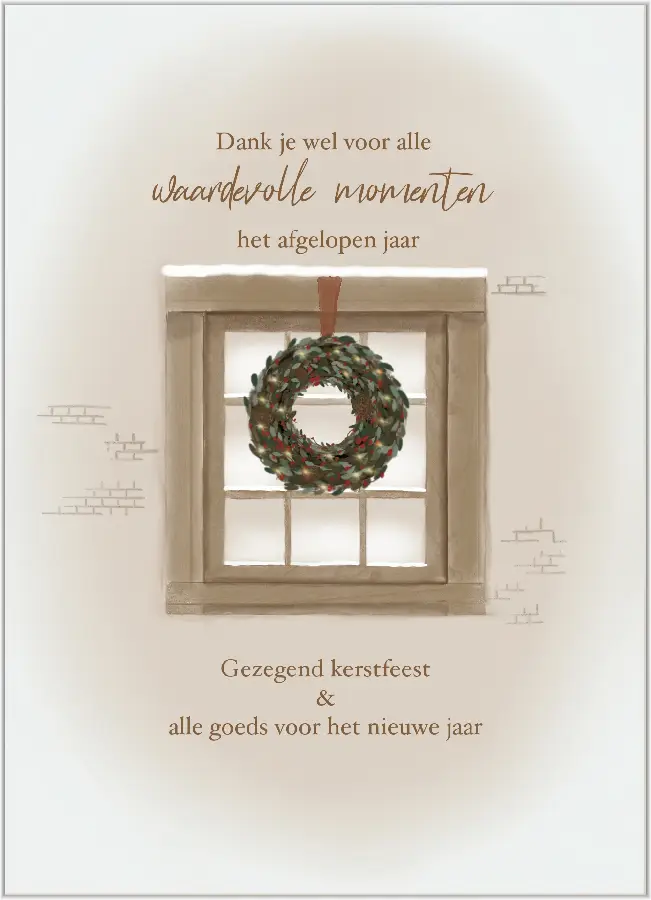 Enkele kaart:Dank voor waardevolle momen