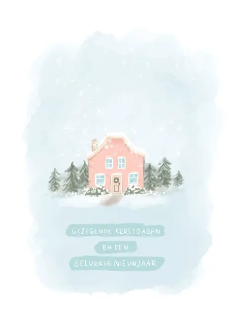 Enkele kaart: Gezegende Kerstdagen