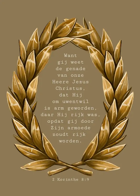 Enkele kaart: Want gij weet de genade