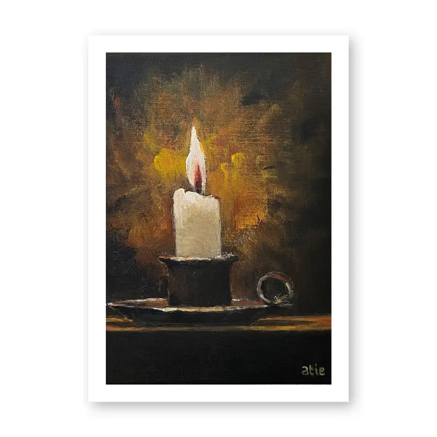 Enkele kaart: Blanco - Kandelaar