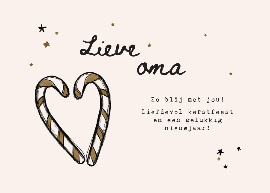 Enkele kaart: Lieve oma