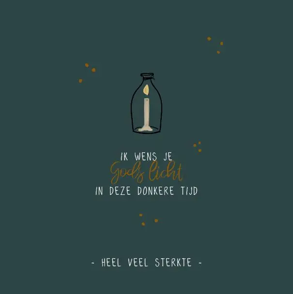 Enkele kaart: Ik wens je Gods licht