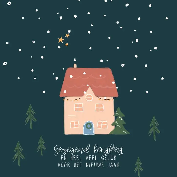Enkele kaart: Gezegend Kerstfeest