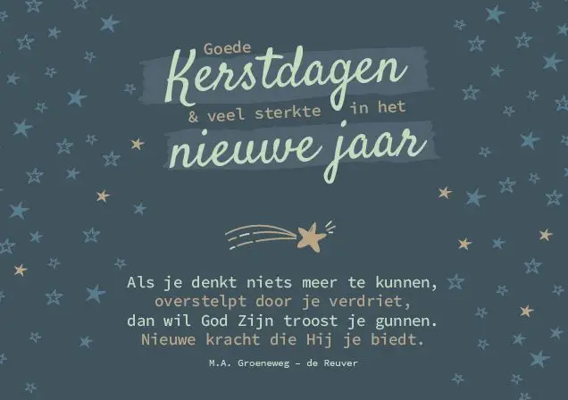 Enkele kaart: Goede kerstdagen