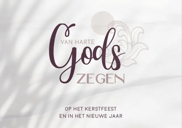 Enkele kaart: Van harte Gods zegen