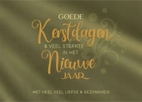 Enkele kaart: Goede kerstdagen
