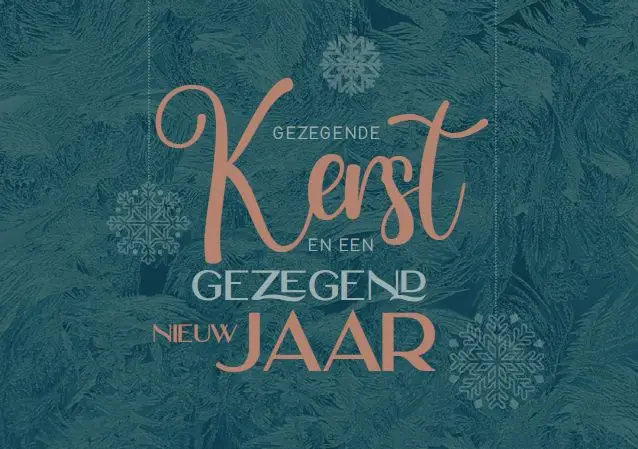 Enkele kaart: Gezegende kerst