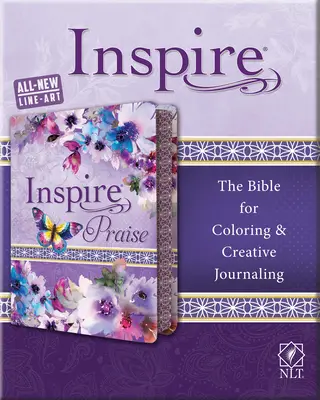 NLT inspire praise Bible Purple Garden