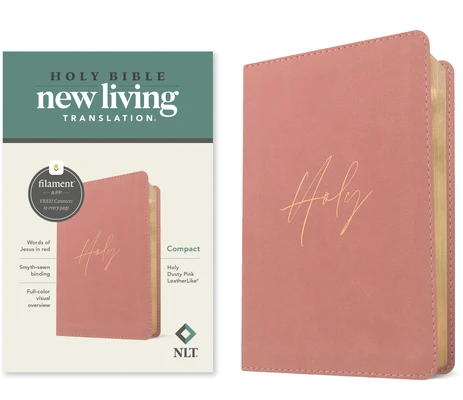 Bible: NLT-Filament Compact Dusty Pink