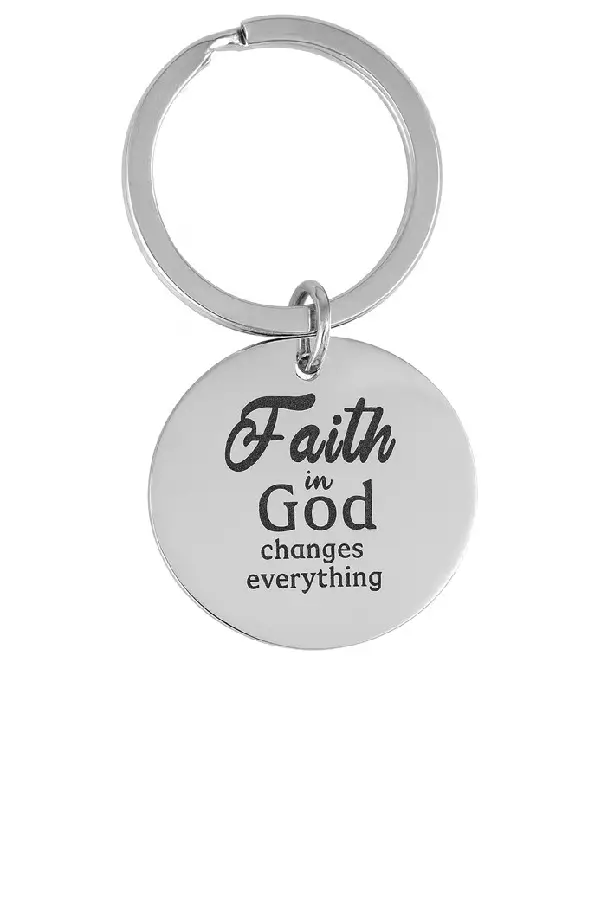 Keyring Metal Faith in God