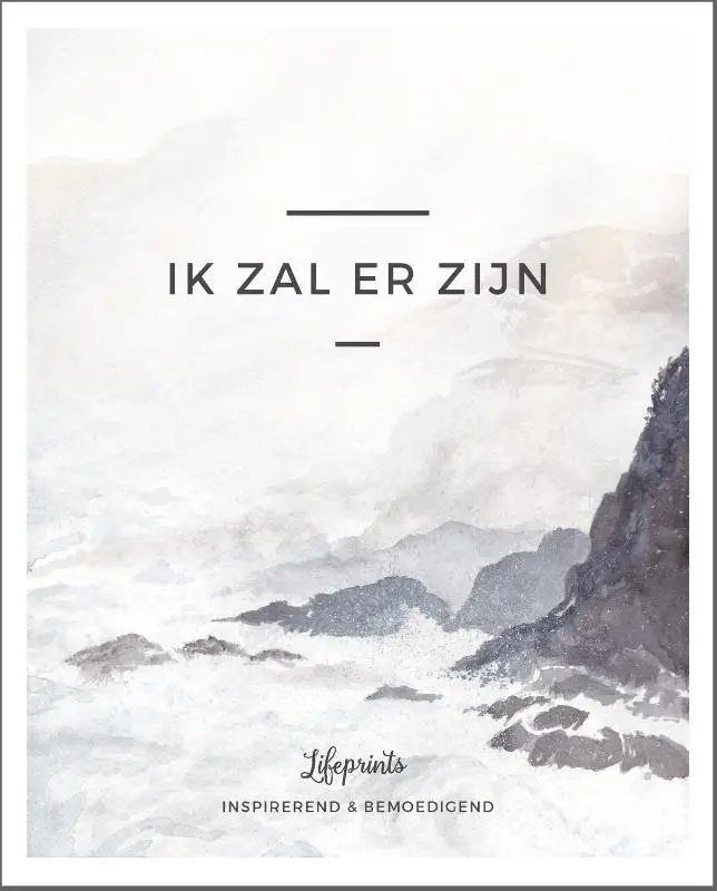 Een prachtig geschenkboek met prints van het duo Lifeprints. Dit boek is bedoeld voor situaties waarin bemoediging en inspiratie meer dan welkom zijn. Of je nu even vastloopt of in de storm van je leven zit, God houdt Zich aan zijn belofte. 'Ik zal er zijn' is wat Hij in Zijn Woord belooft. Niet altijd op de manier zoals wij het zelf hadden bedacht en gehoopt, maar Hij is erbij. 

Met zeven verschillende woorden wordt het thema 'Ik zal er zijn' uitgewerkt. Het boek bevat inspirerende teksten, liedteksten, citaten en Bijbelteksten. Een feest voor het oog en een balsem voor het hart! 

Achter de naam Lifeprints schuilt het echtpaar Manuel en Elvire Bus. Hij ontwerpt, zij illustreert en samen maken ze prachtige kaarten, posters en andere home & living producten.