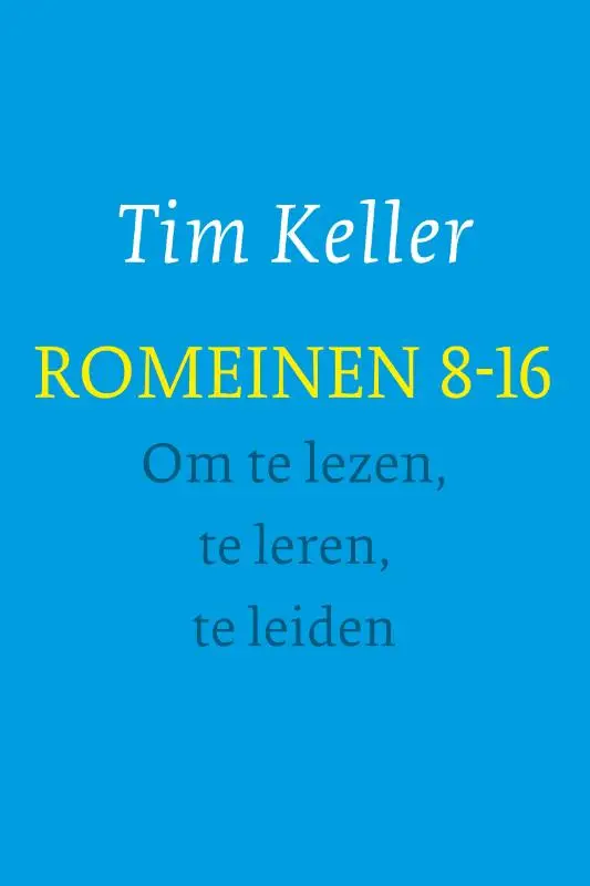 Keller schrijft in zijn inleiding van dit boek:'In Romeinen 8 heb ik ontdekt hoe je het evangelie kunt toepassen op je hart, zodat je echt, diepgaand verandert. In de rest van de brief staat hoe die verandering er in de praktijk uitziet.'Tim Keller combineert nauwkeurige lezing van de tekst met heldere uitleg en verrassende inzichten. Deze studie kan gebruikt worden door voorgangers, door kringen en groepen, en is ook geschikt voor dagelijks persoonlijk gebruik. Keller heeft als geen ander de gave om de waarheid van de Bijbel toe te passen op de wereld van vandaag. Elk hoofdstuk eindigt met een aantal vragen om over na te denken of om samen te bespreken.Samen met dit boek is er een afzonderlijke studiegids voor Bijbelkringen verschenen: Romeinen 8-16 - Gespreksgids. Deze gids kan zowel voor persoonlijke meditatie en stille tijd gebruikt worden als voor kringen en Bijbelstudiegroepen.Tim Keller (1950) was van 1989 tot 2017 predikant van Redeemer Presbyterian Church in New York. Hij schreef een groot aantal boeken over theorie en praktijk van het christelijk geloof in de moderne tijd.