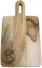 Cuttingboard Mango 19,5x32cm Stamp Faith