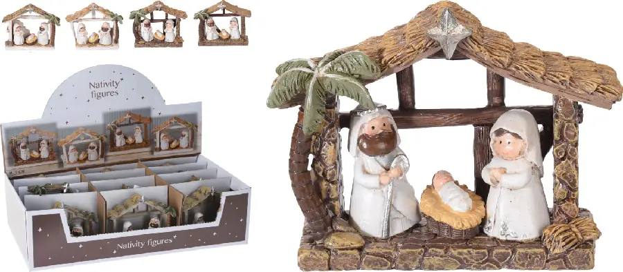 Nativity stables assorted