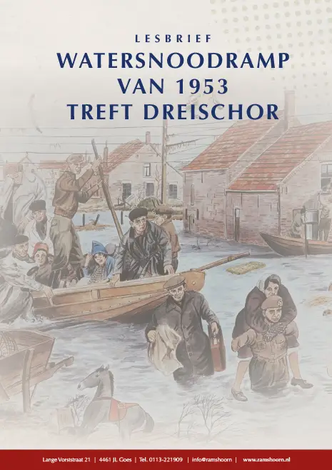 Lesbrief watersnoodramp 1953 Dreischor