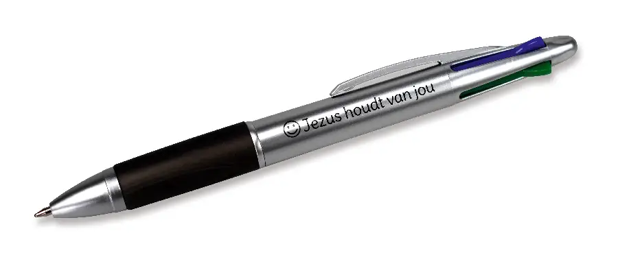 4 Kleuren balpen, Jezus houdt van jou