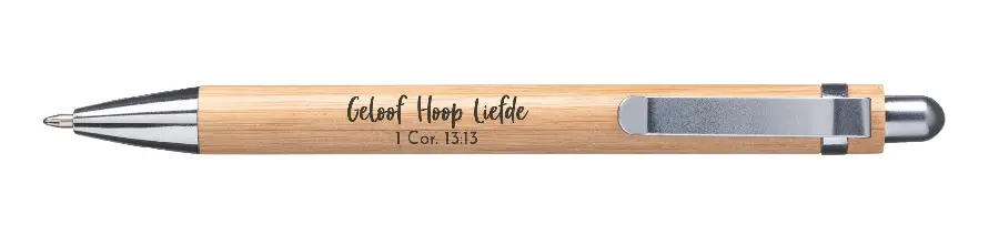 Bamboe Pen, Geloof Hoop Liefde