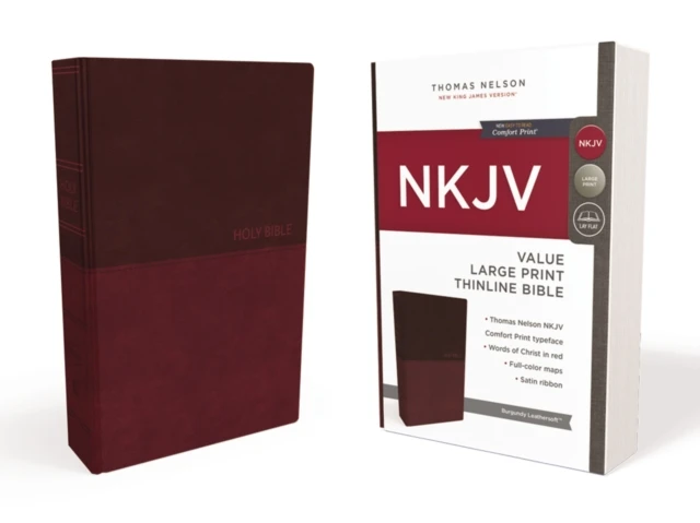 NKJV Value LP thinline Bible burgundy