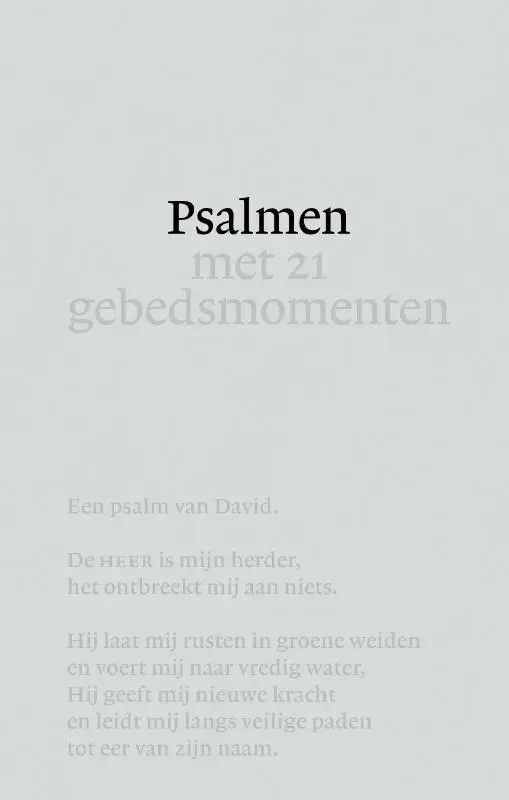Psalmen met 21 gebedsmomenten