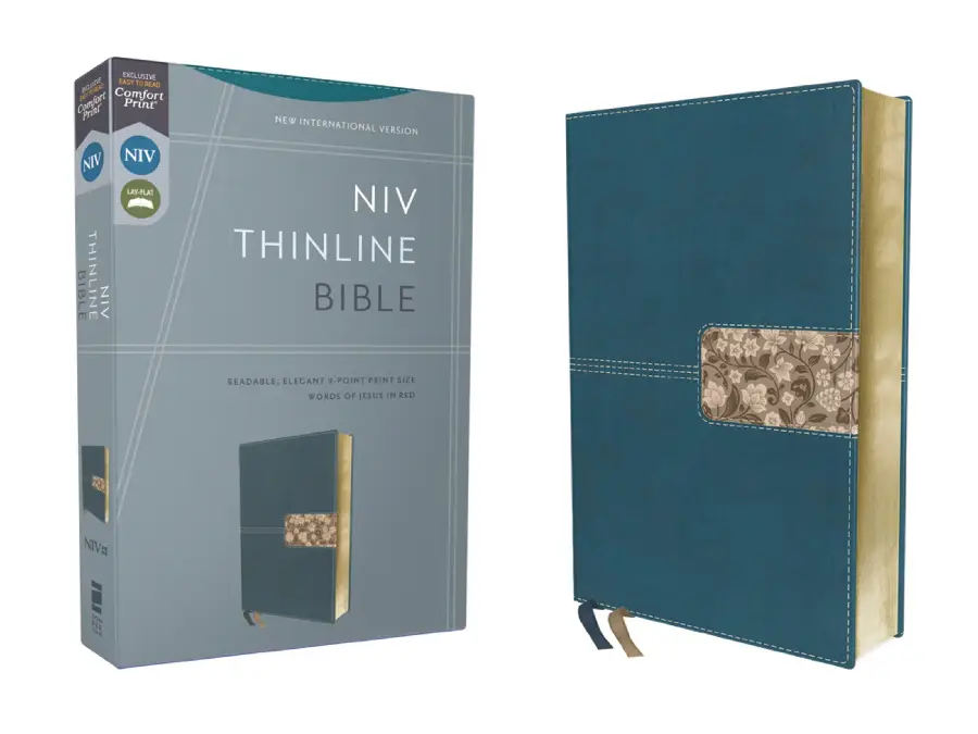 NIV-Thinline Bible Teal Imitation Leathe
